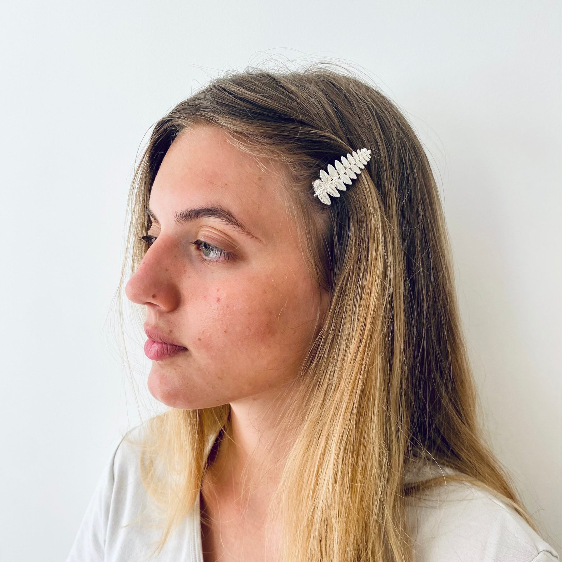 Petite barrette argentée Hermione